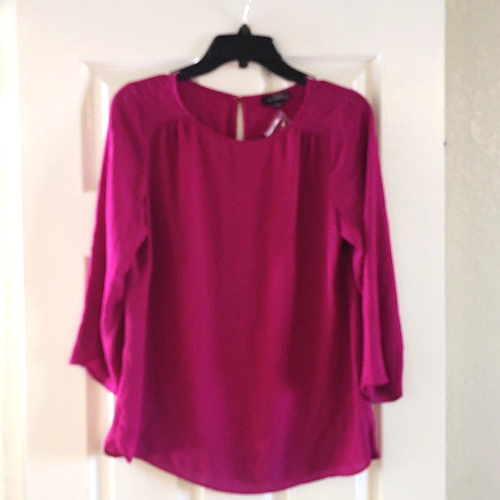 Vibrant boat neck blouse